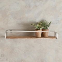 Simple Farmhouse Rustic Industrial Wall Shelf