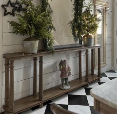 Simple Farmhouse Tiered Console Table