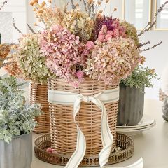 Simple Farmhouse Wicker Storage Baskets Set of 2