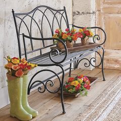 Simple Iron Garden Bench