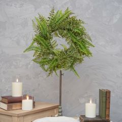 Simple Lush Mixed Fern Wreath
