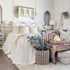 Simple Ruffle Bedspread Set