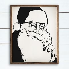 Simple Santa Framed Wall Decor