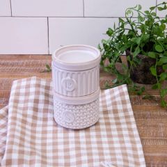 Simple Stoneware Salt and Pepper Pinch Pot Set