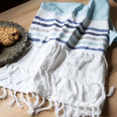 Simple Stripes Fringed Tea Towel