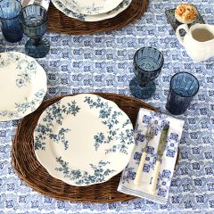 Simply Chic Blue Floral Dinner Plate