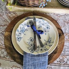 Simply Chic Blue Floral Salad Plate