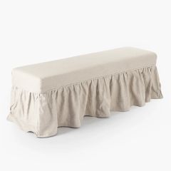Simply Chic Slip Covered Bench