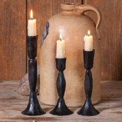 Simply Classic Cast Iron Candle Holders Set of 3