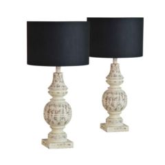 Simple Charms Modern Farmhouse Table Lamp Set of 2