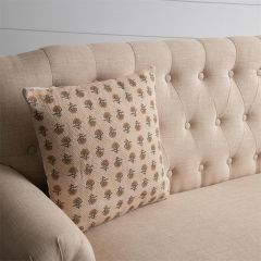 Simply Floral Block Print Accent Pillow