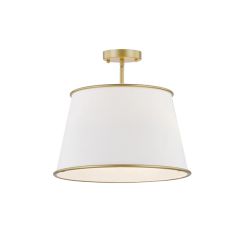 Simply Modern Semi Flush Drum Shade Ceiling Light