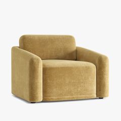 Simply Modern Velvet Upholstered Armchair
