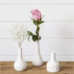 Simply Polka Dot Bud Vase Collection Set of 3