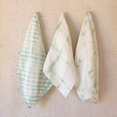 Simply Seafoam Dyed Tea Towels Set of 3