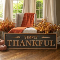 Simply Thankful Farmhouse Sign
