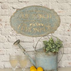 Sit On Our Porch Metal Wall Sign