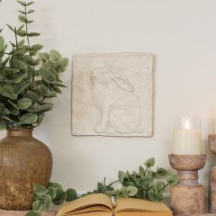Sitting Bunny Textured Wall Plaque