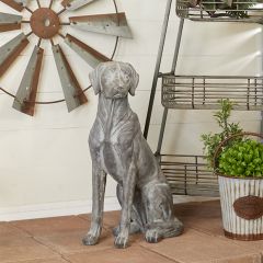 Sitting Labrador Garden Statue