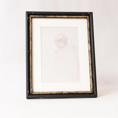Sketched Portrait of a Woman Framed Print