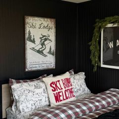 Ski Lodge Sign Canvas Wall Art