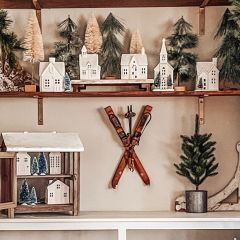 Ski Set Wall Decor With Poles