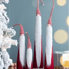 Skinny Cone Christmas Gnome Set of 4