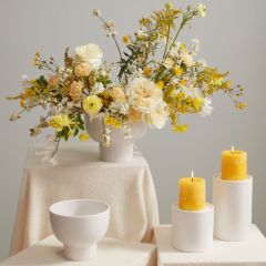 Sleek Ceramic Centerpiece Accent Collection