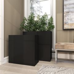 Sleek Metal Box Planter Set of 2