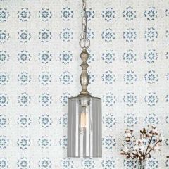 Sleek Single Glass Cylinder Pendant Light