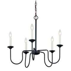 Sleek Taper Candle Style Chandelier