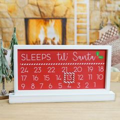 Sleeps Til Santa Countdown Calendar