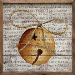 Sleigh Bell Winter Wonderland Wood Wall Art