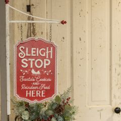 Sleigh Stop Vintage Inspired Bracket Sign