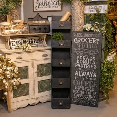 Slender Wood Wall Cubby