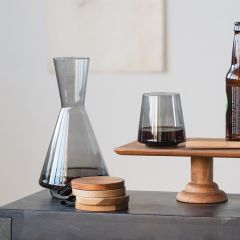 Smokey Stemless Wine Glass Set of 2