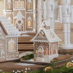 Snow Covered Gingerbread House