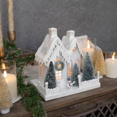 Snow Covered Winter Holiday Church