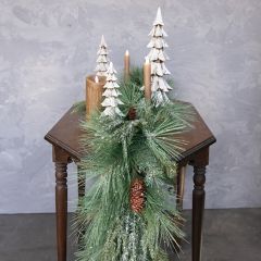 Snow Flocked Chilean Pine Garland