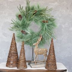Snow Flocked Chilean Pine Wreath