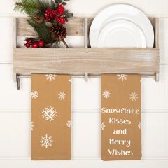 Snowflake Kisses Tea Towels Set of 2