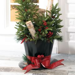 Snowman Hat Holiday Bucket