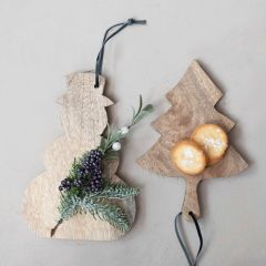 Snowman Shaped Wood Cutting Board