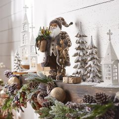 Snowy Church Tabletop Decor 21.5 inch