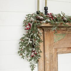 Snowy Farmhouse Holiday Garland