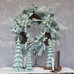 Snowy Winter Foliage Wreath