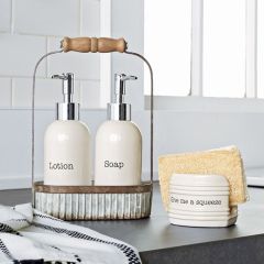 Soap and Lotion Caddy Set