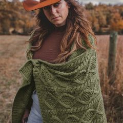 Soft Cable Knit Throw Blanket