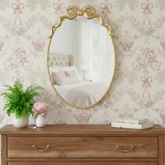 Soft Gold Bow Mirror