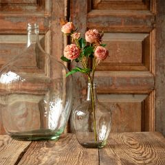 Soft Pink Faux Rose Stem Set of 3